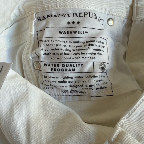 Banana Republic White Women Jeans - Picture 4 of 4